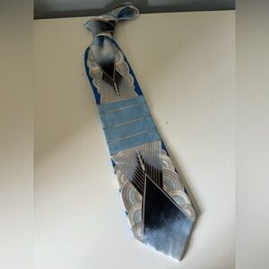 Elegant Blue and Black Men's Tie